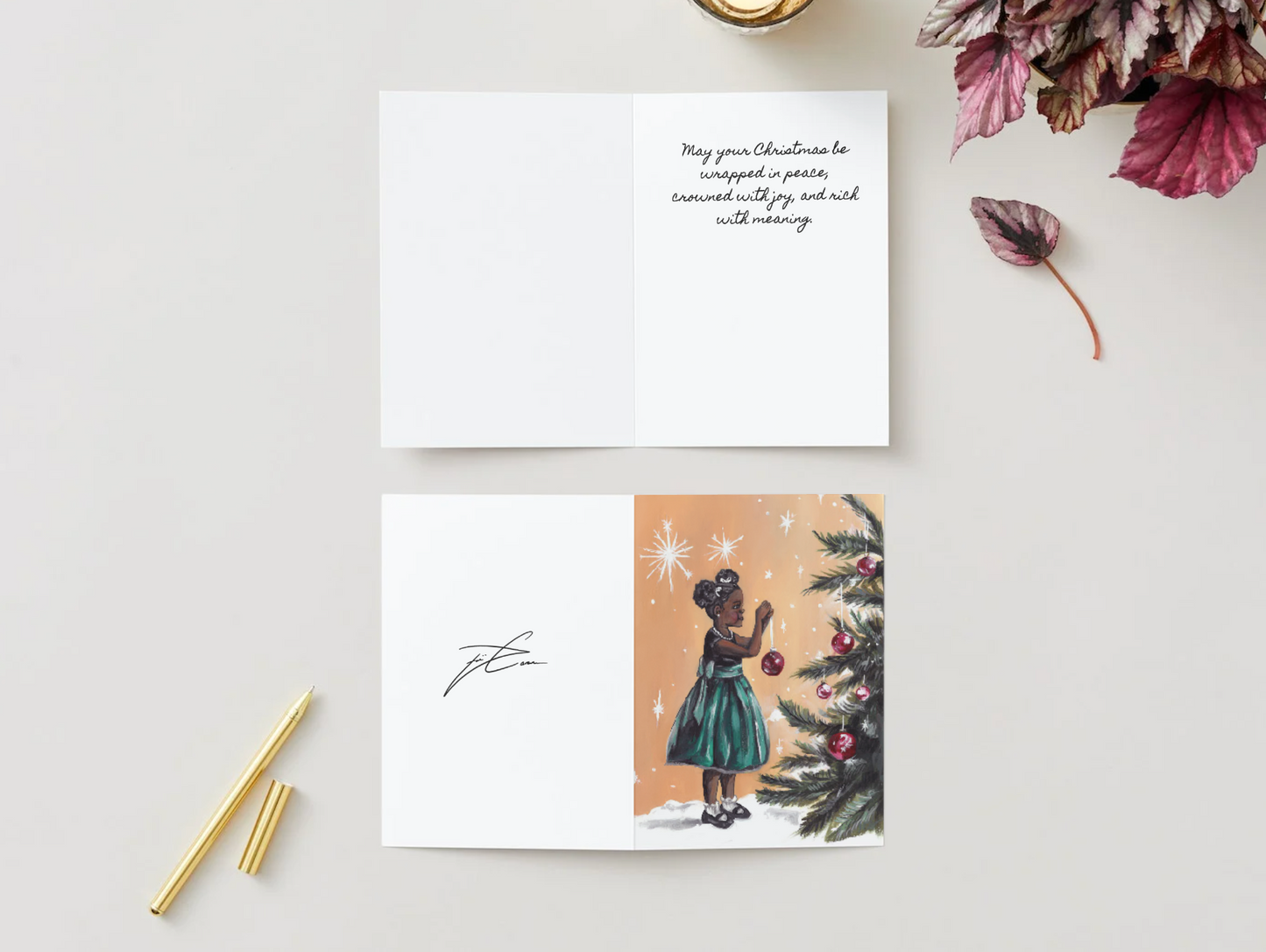 Little Girl with Tree